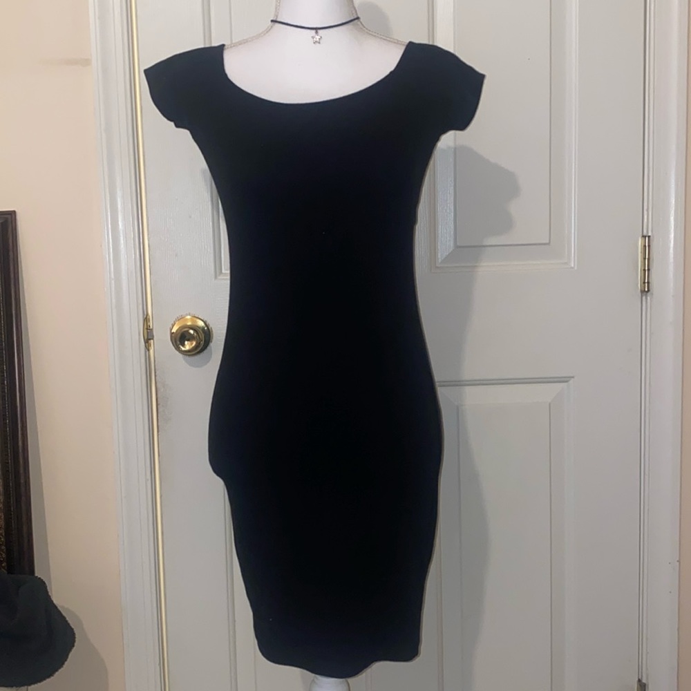 Black stretch dress